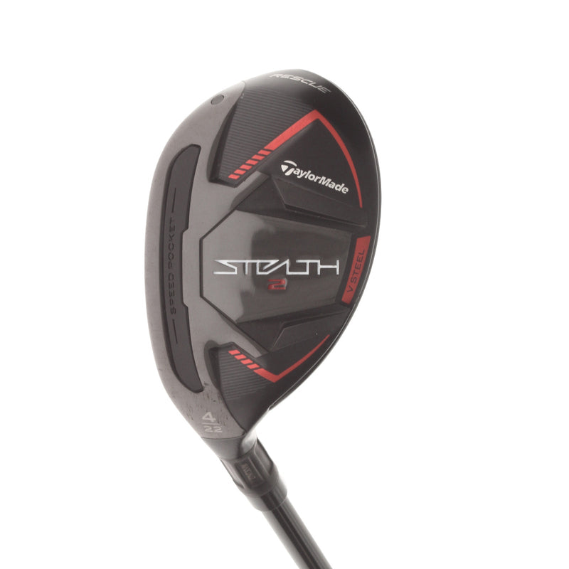 TaylorMade Stealth 2 Rescue Graphite Mens Left Hand 4 Hybrid 22* Regular - Fujikura Ventus TR Red HB 6