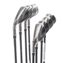 TaylorMade Stealth Graphite Mens Left Hand Irons 5-SW Regular - Fujikura Ventus Red 6