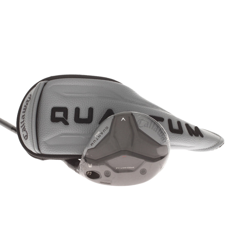 Callaway Quantum Max Graphite Mens Right Hand Fairway 3 Wood 15* Stiff - Project X Denali Silver Frost 70