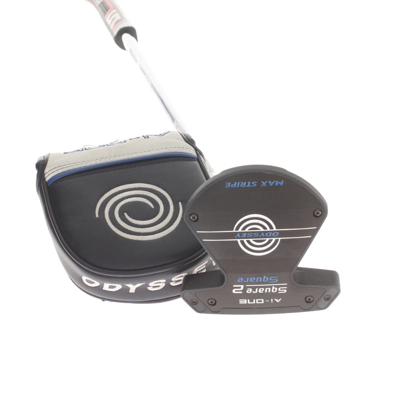 Odyssey Ai-One Square 2 Square Max Stripe Mens Right Hand Putter 34" Mallet - Super Stroke