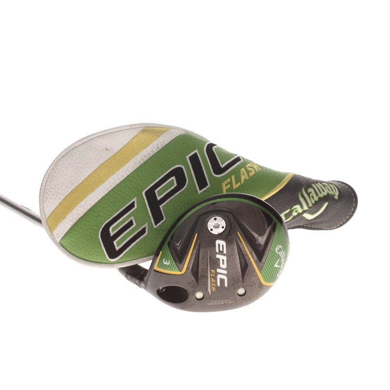 Callaway Epic Flash Graphite Mens Right Hand Fairway 3 Wood 15* Stiff - Evenflow 6.0