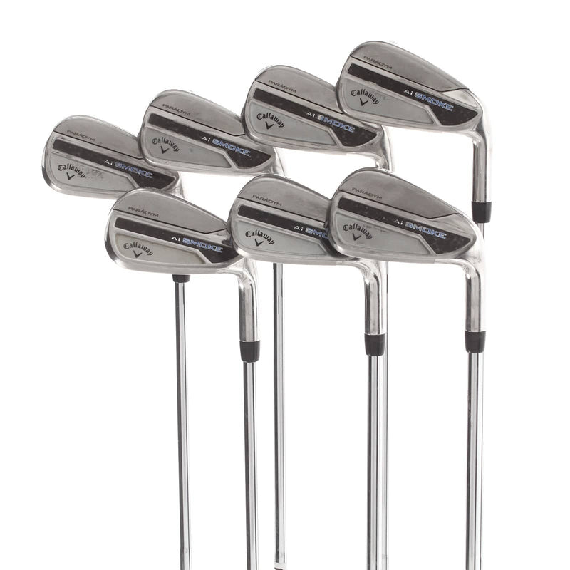Callaway Paradym Ai Smoke Steel Mens Right Hand Irons 5-AW Regular - True Temper Dynamic Gold 115 R300