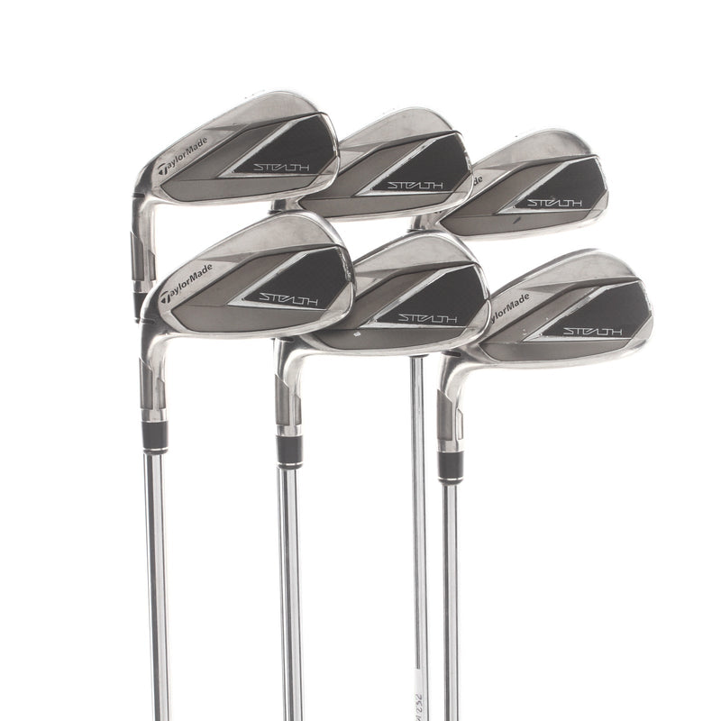 TaylorMade Stealth Steel Mens Left Hand Irons 5-PW Regular - KBS Max 85