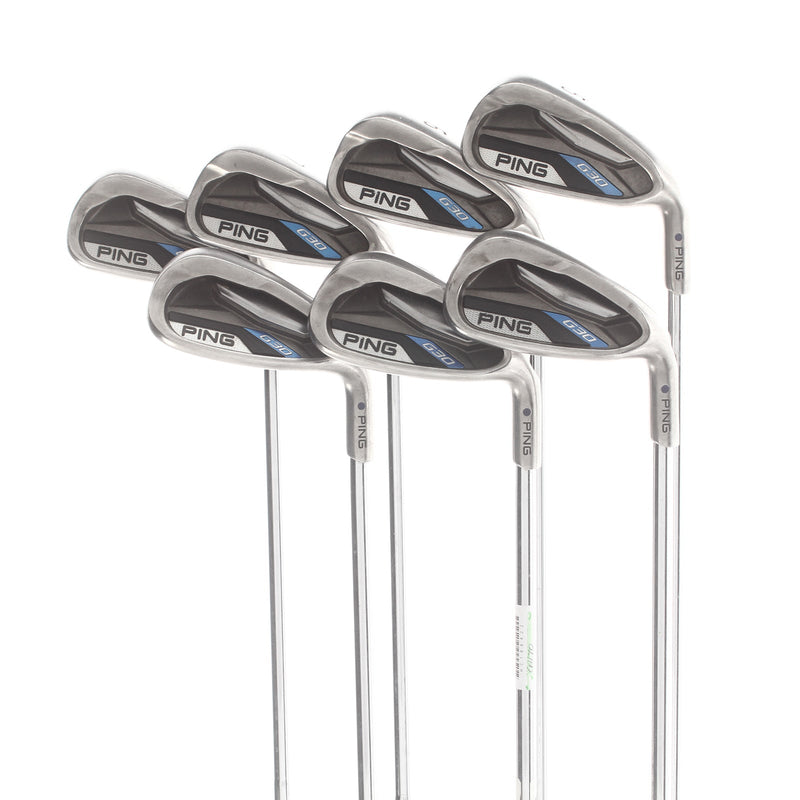 Ping G30 Steel Mens Right Hand Irons 5-UW Blue Dot 0.75* Upright Soft Regular - Ping CFS Distance