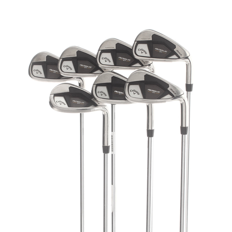 Callaway Rogue ST Max Steel Mens Right Hand Irons 5-SW Regular - Elevate MPH 95