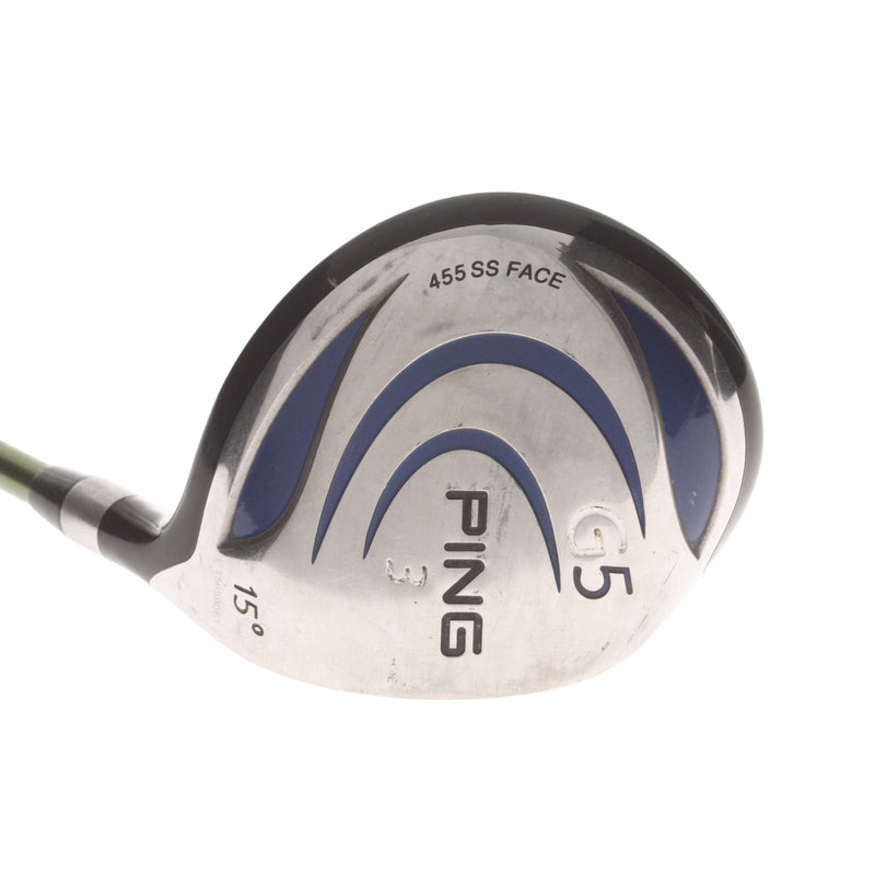 Ping G5 Graphite Mens Right Hand Fairway 3 Wood 15* Stiff - Aldila NV 75
