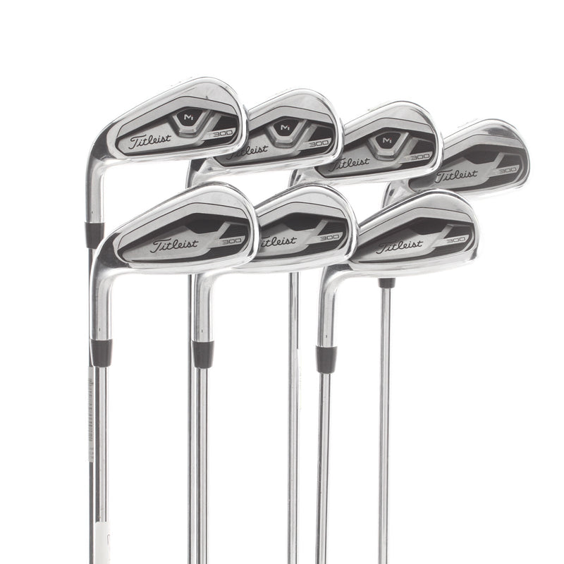 Titleist T300 Steel Mens Left Hand Irons 5-GW Regular - True Temper AMT Red