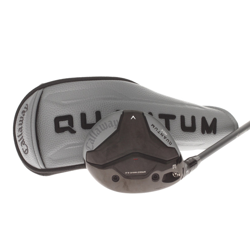 Callaway Quantum Max Graphite Mens Left Hand Fairway 3 Wood 15* Regular - Denali White Frost 60g 5.5