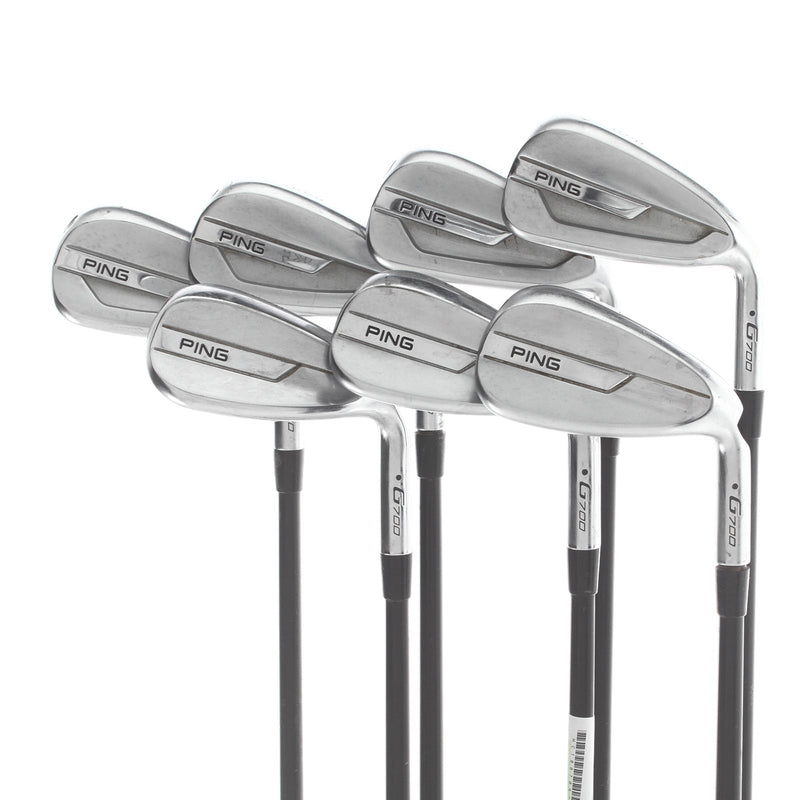 Ping G700 Graphite Mens Right Hand Irons 6-SW+UW Black Dot Senior - Alta CB