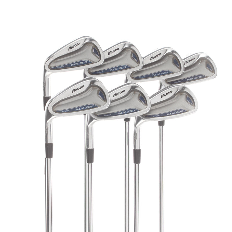 Mizuno MX-200 Steel Mens Left Hand Irons 4-PW Regular - Dynalite Gold XP
