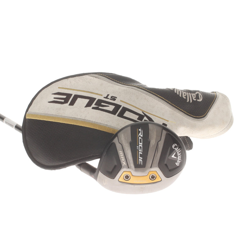 Callaway Rogue ST Max Graphite Mens Right Hand Fairway 5 Wood 18* Regular - Mitsubishi Chemical Tensei AV Series Blue 65
