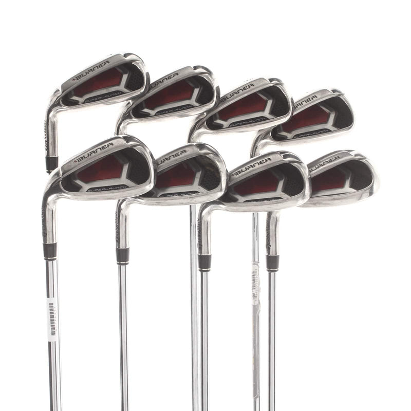 TaylorMade Burner Superlaunch Steel Mens Left Hand Irons 4-SW Regular - Burner 85