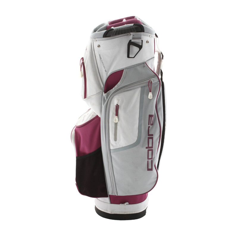 Cobra Fly XL Cart Bag - White/Pink