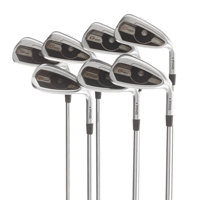 Ping G400 Steel Mens Right Hand Irons 5-SW Black Dot Regular - AWT 2.0