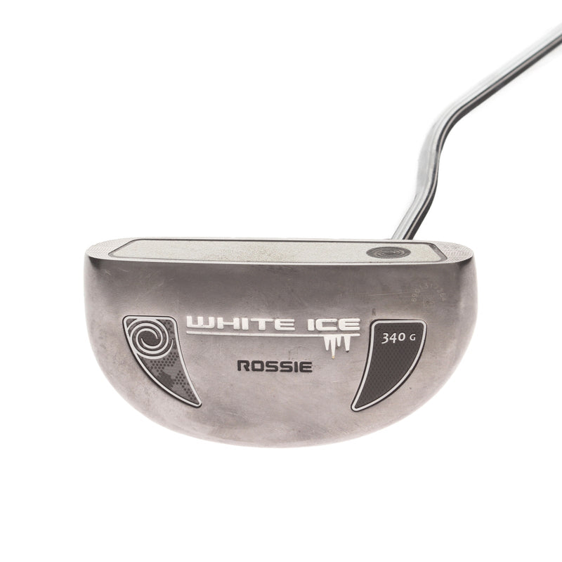 Odyssey White Ice Rossie Mens Right Hand Putter 35" Mallet - Super Stroke