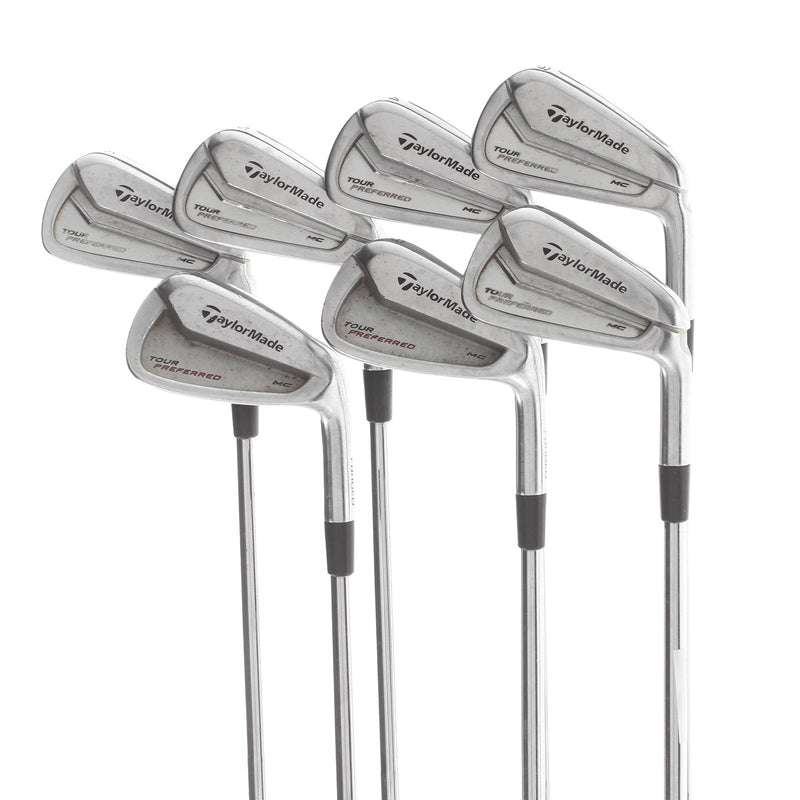 TaylorMade Tour Preferred MC 2014 Steel Mens Right Hand Irons 3-9 Stiff - KBS
