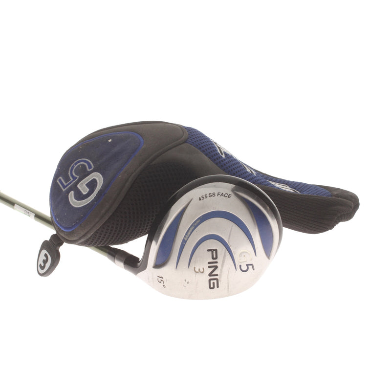 Ping G5 Graphite Mens Right Hand Fairway 3 Wood 15* Regular - Aldila NV 75
