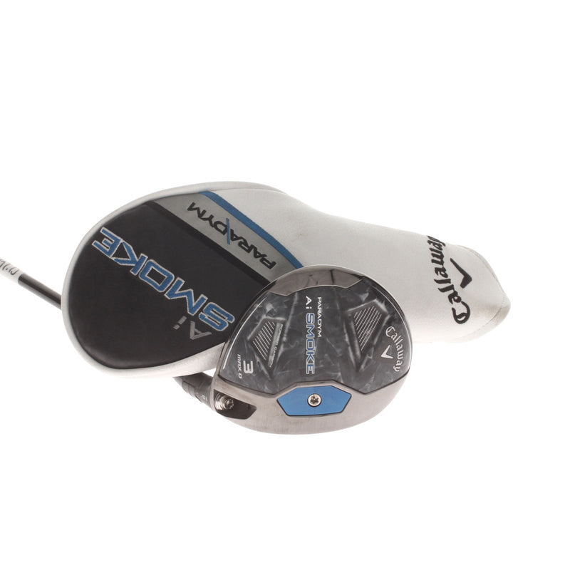 Callaway Paradym Ai-Smoke Max D Graphite Mens Right Hand Fairway 3 Wood 15* Stiff - Denali Black Frost 70g 6.0
