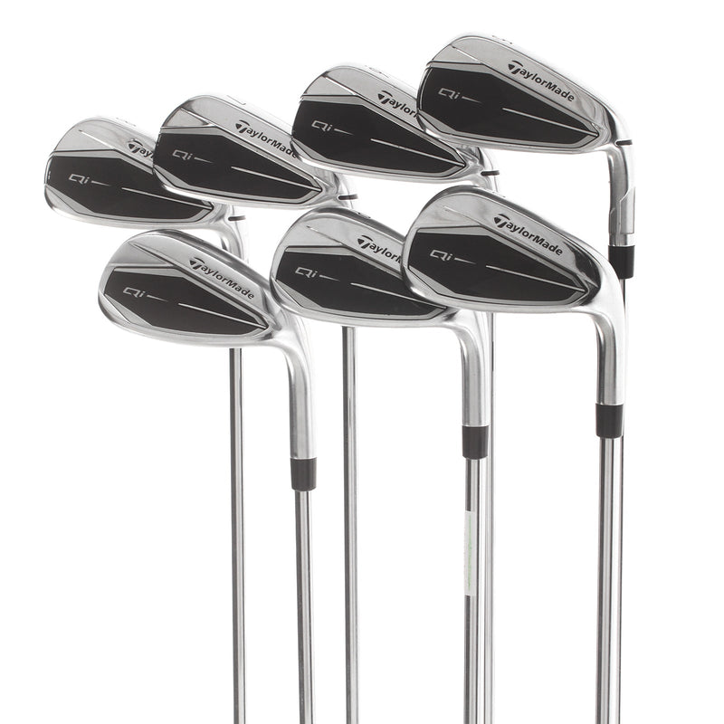 TaylorMade Qi Steel Mens Right Hand Irons 5-SW Regular - KBS Max 85