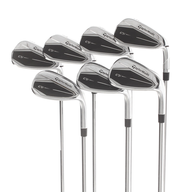 TaylorMade Qi Steel Mens Right Hand Irons 5-SW Regular - KBS Max 85