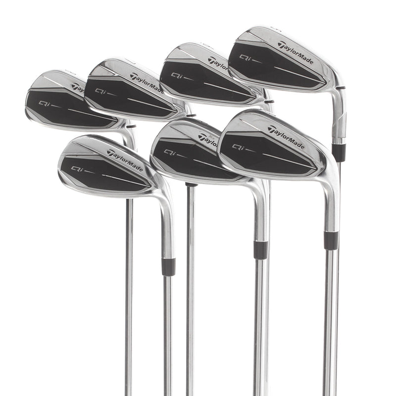 TaylorMade Qi Steel Mens Right Hand Irons 5-SW Regular - KBS Max 85