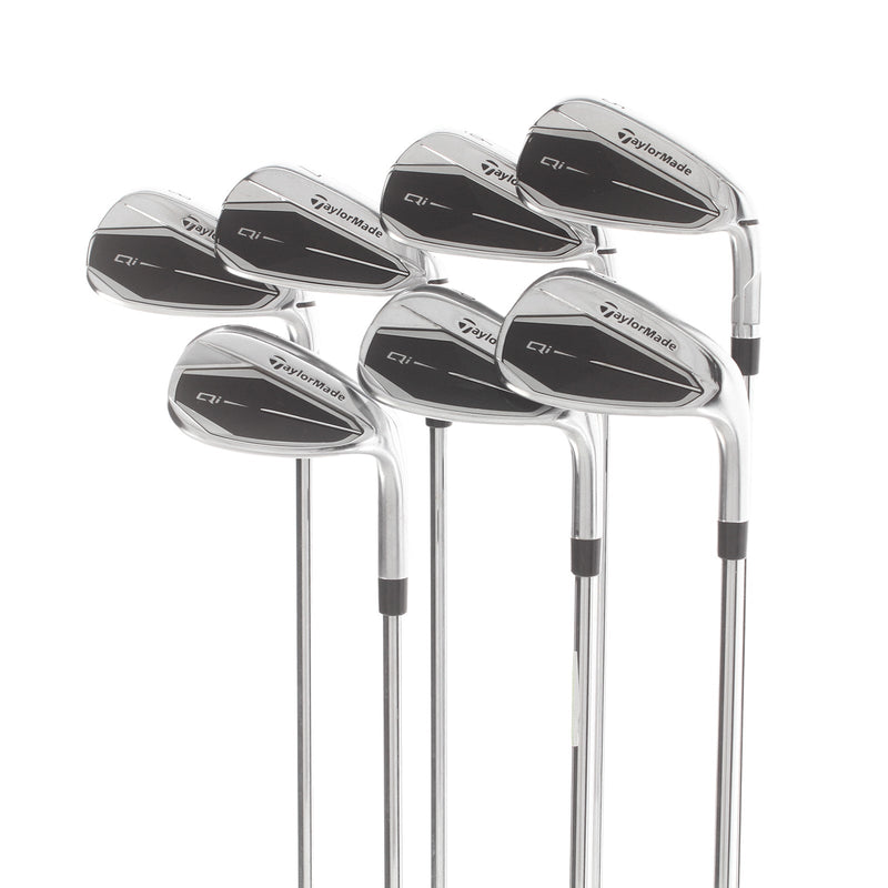 TaylorMade Qi Steel Mens Right Hand Irons 5-SW Regular - KBS Max 85