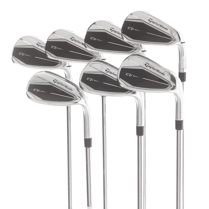 TaylorMade Qi Steel Mens Right Hand Irons 5-SW Stiff - KBS Max 85