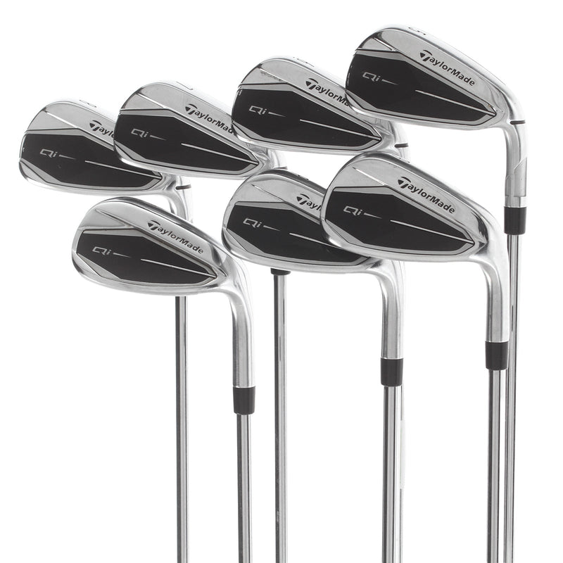 TaylorMade Qi Steel Mens Right Hand Irons 5-SW Stiff - KBS Max 85