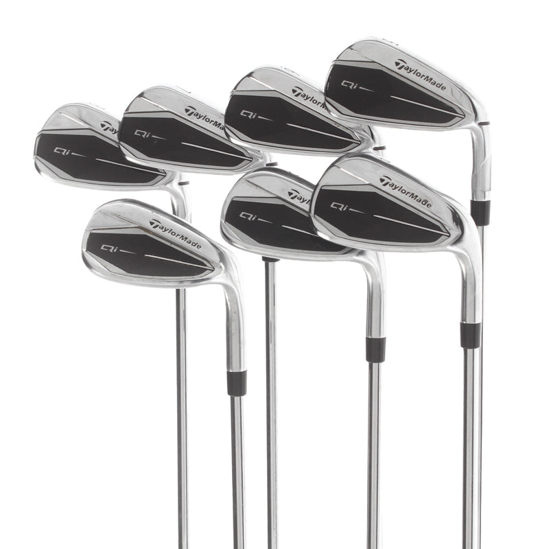 TaylorMade Qi Steel Mens Right Hand Irons 5-SW Stiff - KBS Max 85