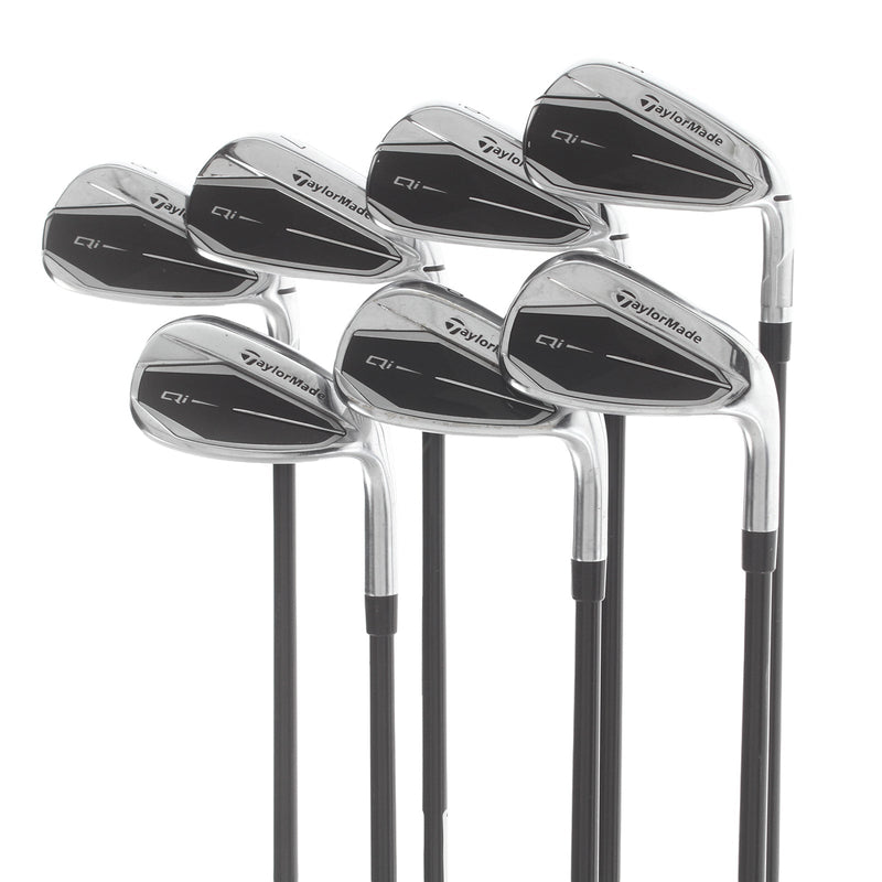 TaylorMade Qi Graphite Mens Right Hand Irons 5-SW Regular - Fujikura Ventus TR Blue 6-R