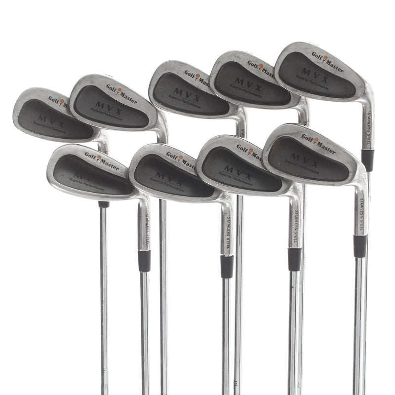 Golf Master MVX Steel Mens Right Hand Irons 3-SW Regular - True Temper