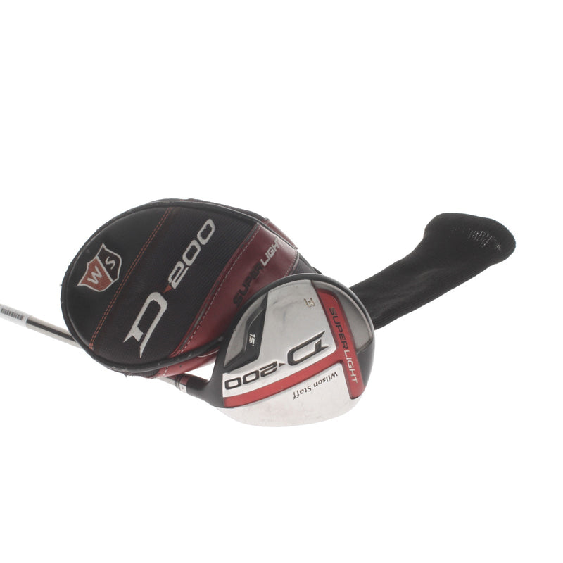 Wilson D200 Graphite Mens Right Hand Fairway 3 Wood 15* Regular - UST Mamiya Elements Chrome 49FR