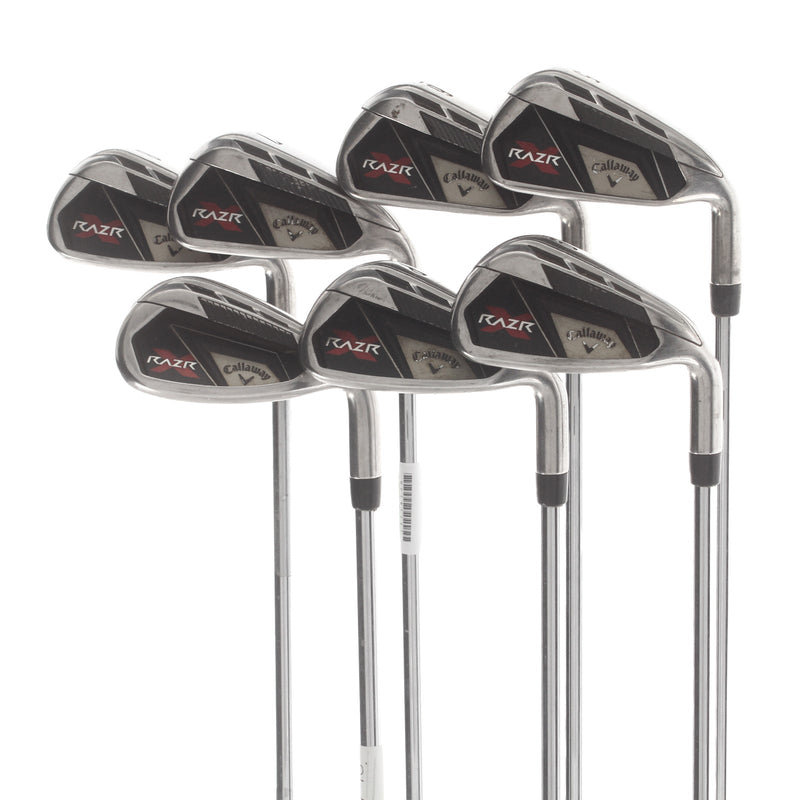 Callaway RAZR X Steel Mens Right Hand Irons 5-SW Stiff - Callaway