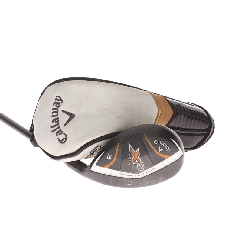 Callaway X2 Hot Graphite Mens Right Hand 3 Hybrid 19* Stiff - Callaway X2 Hot 65-S