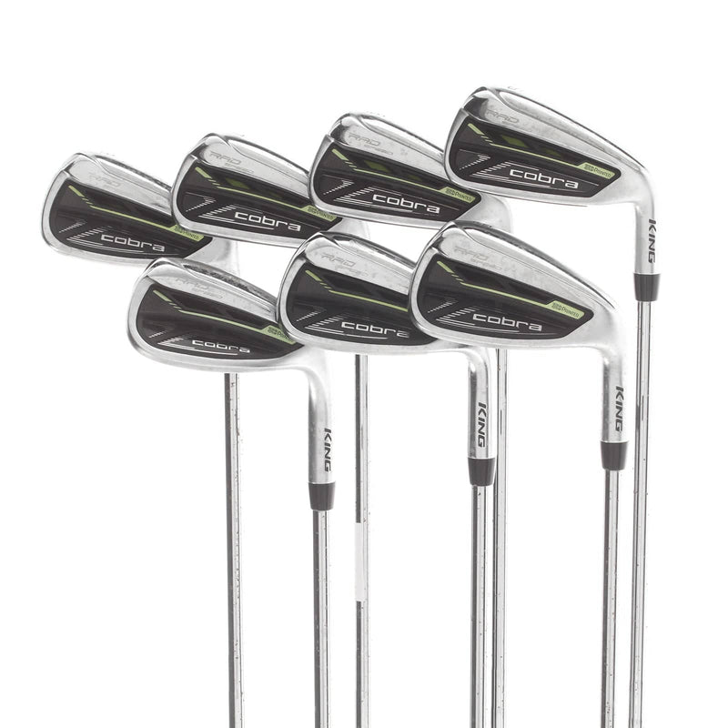 Cobra Radspeed Steel Mens Right Hand Irons 5-SW Stiff - KBS Tour 90