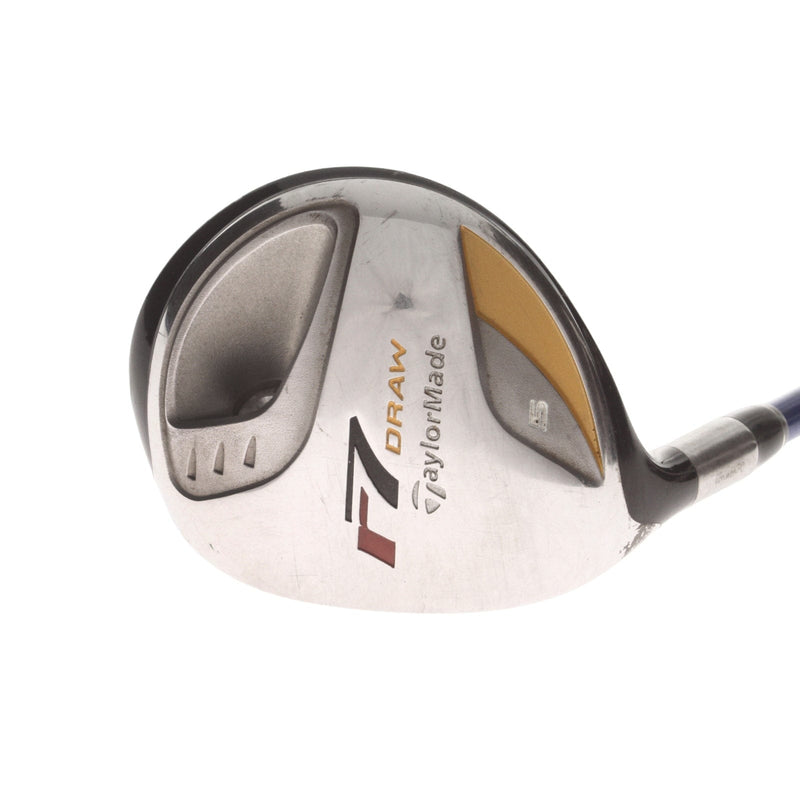 TaylorMade R7 Draw Graphite Mens Left Hand Fairway 5 Wood 18* Stiff - Grafalloy ProLaunch Blue 75S
