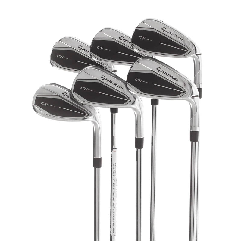 TaylorMade Qi Steel Mens Right Hand Irons 5-SW Regular - KBS Max 85