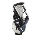 TaylorMade Qi10 Staff Stand Bag - Silver/Blue