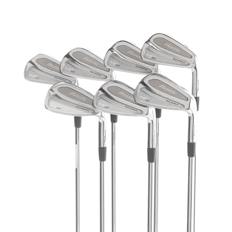 Mizuno MP-58 Steel Mens Right Hand Irons 4-PW Stiff - N.S.Pro 950GH