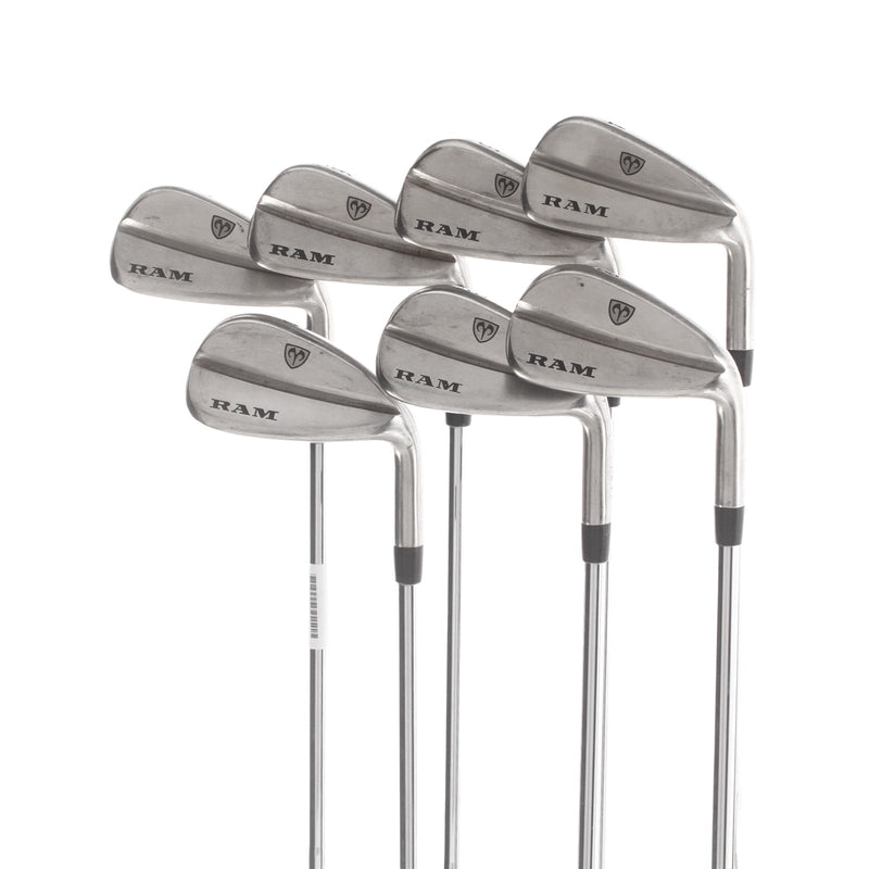 RAM FX77 Steel Mens Right Hand Irons 4-PW Regular - KBS Tour 90