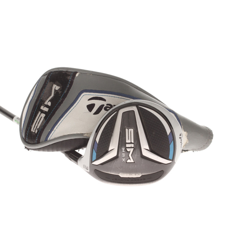 TaylorMade Sim Max Graphite Mens Right Hand Fairway 3 Wood 15* Stiff - HZRDUS Smoke 6.0 60g