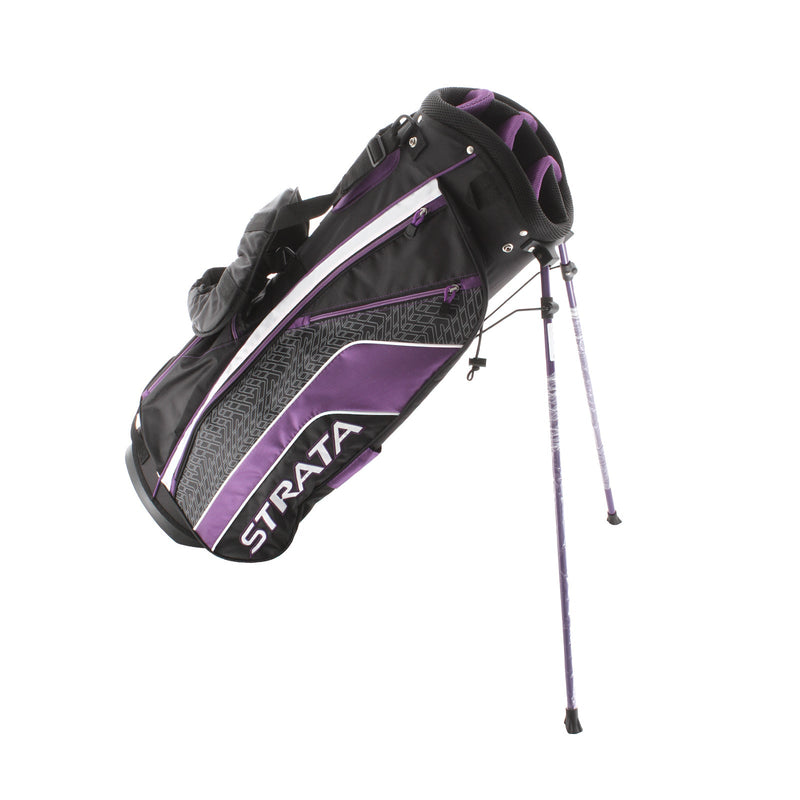 Strata Stand Bag - Black/Purple/White