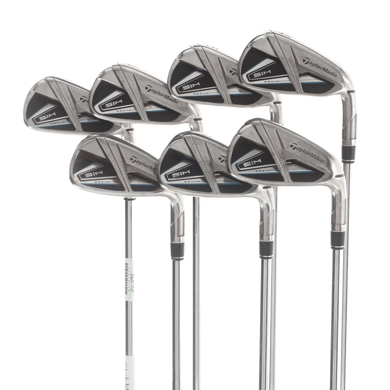 TaylorMade Sim Max Steel Mens Right Hand Irons 4-PW Stiff - KBS Max 85
