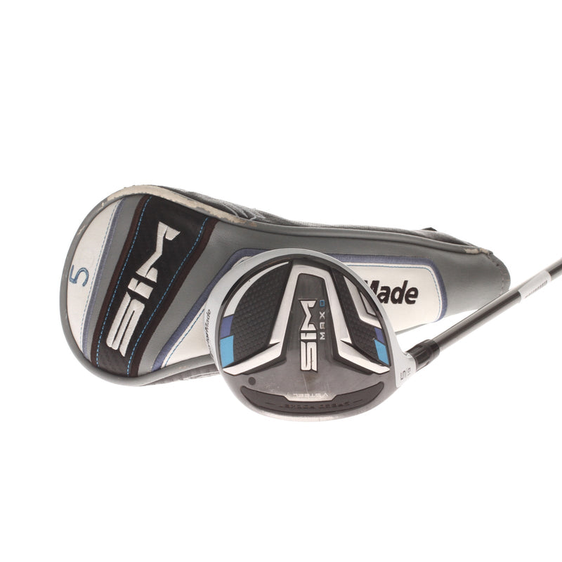TaylorMade Sim Max D Graphite Mens Left Hand Fairway 5 Wood 19* Regular - UST Mamiya Helium 5F3