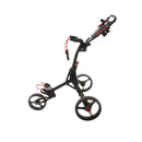 Eze Glide Compact Plus 3-Wheel Push/Pull Trolley - Black/Red