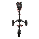 Eze Glide Compact Plus 3-Wheel Push/Pull Trolley - Black/Red