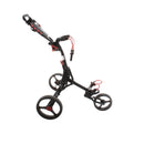 Eze Glide Compact Plus 3-Wheel Push/Pull Trolley - Black/Red
