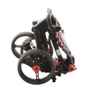Eze Glide Compact Plus 3-Wheel Push/Pull Trolley - Black/Red