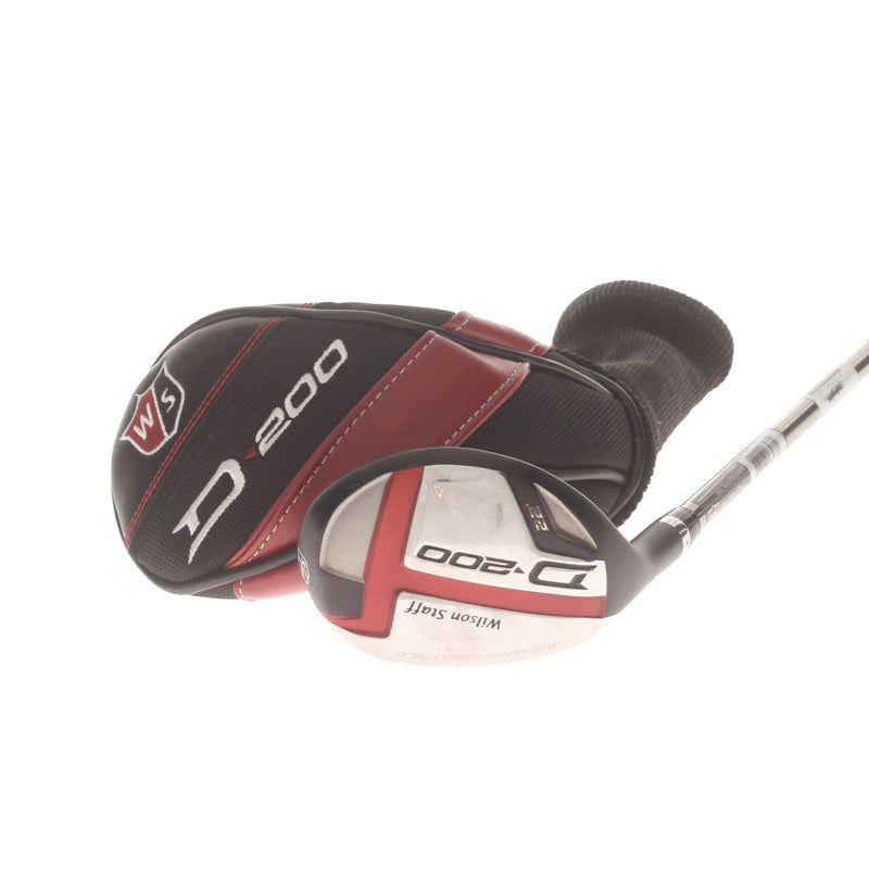 Wilson D200 Graphite Mens Left Hand 4 Hybrid 22* Regular - UST Mamiya Elements Chrome 54FR