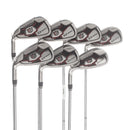 Wilson D100 Steel Mens Left Hand Irons 5-SW Uniflex - True Temper